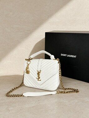 YSL Medium Bag in White | New / Unused